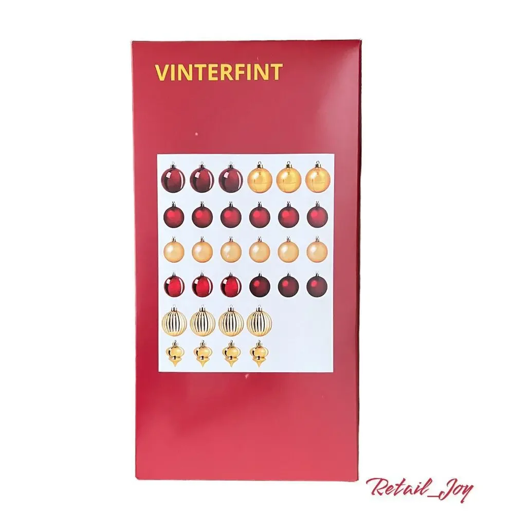 IKEA VINTERFINT 2023 Set of (32) Bauble Ornaments
